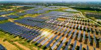 imagem de parque de energia solar
