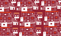 desenho de casas remetendo a uma favela