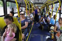 Passageiros de ônibus em Curitiba