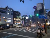 Cidade coreana à noite