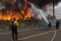 Incêndio em Pendleton, na Califórnia (Foto: Cpl. Dylan Chagnon/U.S. Marine Corps)