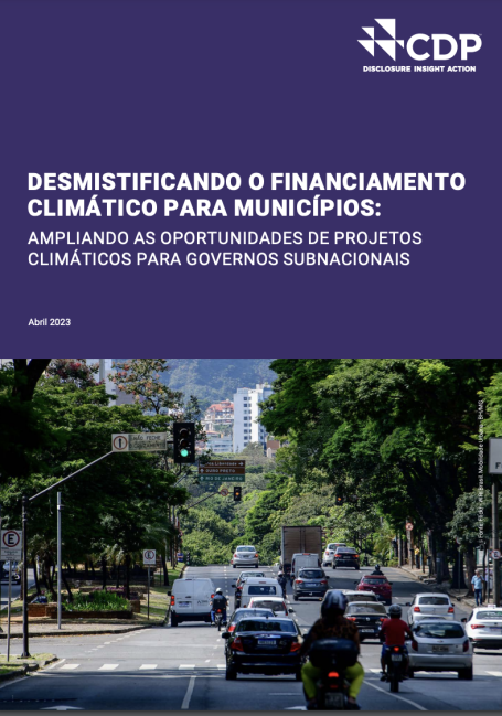 capa de publicação sobre financiamento climático