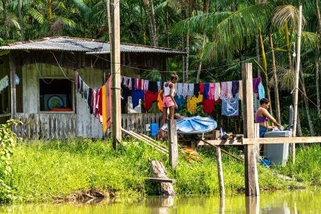 Comunidades indígenas locais de Belém - Brasil 
