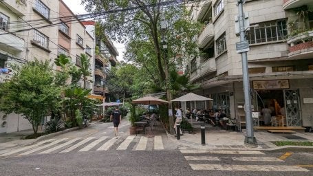 Prédios residenciais na Cidade do México. 