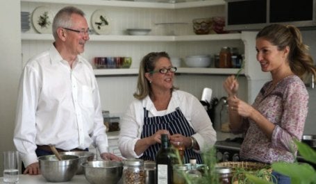 Em ordem (a partir da esquerda): Andrew Steer, Susan Ryan e Gisele Bündchen. (Foto: Lauren Zelin/WRI)
