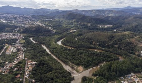 Florestas ao redor da Estação de Tratamento de Água Rio das Velhas, em Minas Gerais
