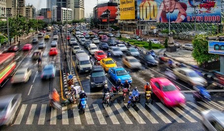 rush hour in bangkok