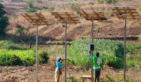 energia solar em fazenda no malawi