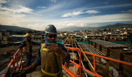 obras do metrô do equador