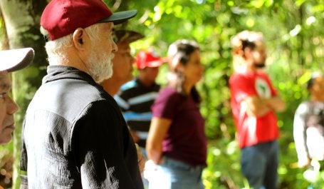 Pessoas no assentamento no Pará