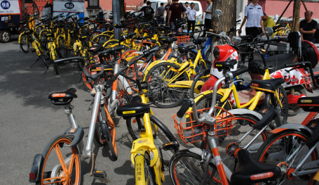 Bicicletas compartilhadas sem estação são sucesso na China, mas não sem críticas. O que esperar do futuro? (foto: Talia Rubnitz/WRI)