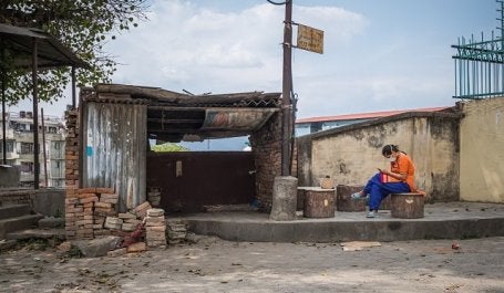 Foto de periferia de cidade de país subdesenvolvido