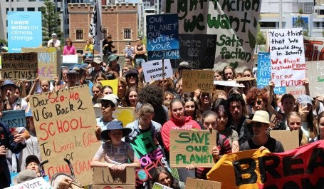 protesto crianças