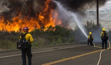 Incêndio em Pendleton, na Califórnia (Foto: Cpl. Dylan Chagnon/U.S. Marine Corps)