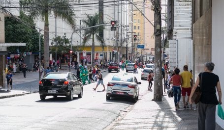 Rua José Paulino está localizada na região central de Campinas. (Foto: Daniel Hunter/WRI Brasil) 