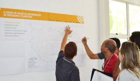 Oficina de mapeamento de atores da restauração em Montanha, Espírito Santo