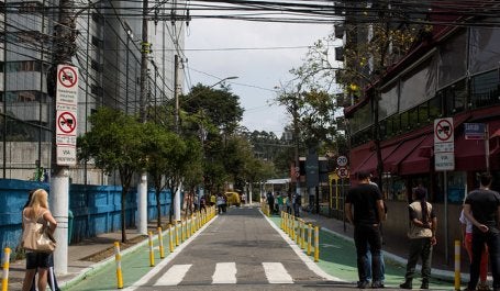 medição de impacto ruas completas