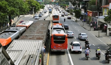 ônibus elétricos são paulo emissões