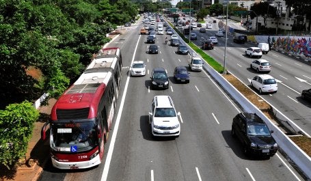 Viagens de ônibus como modo principal tiveram queda de 8% segundo o levantamento (foto: Mariana Gil/WRI Brasil)