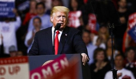 Presidente Donald Trump, em 2018 (foto: The Epoch Times/Flickr)