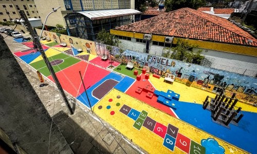foto aérea de rota da infância