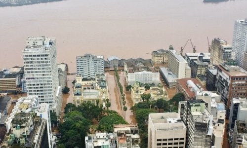 cidade inundada