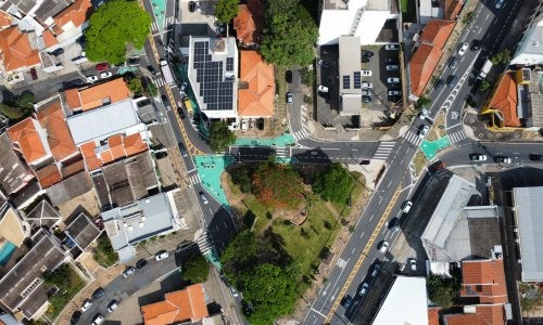 Intervenção viária na Rua Delfino Cintra em Campinas